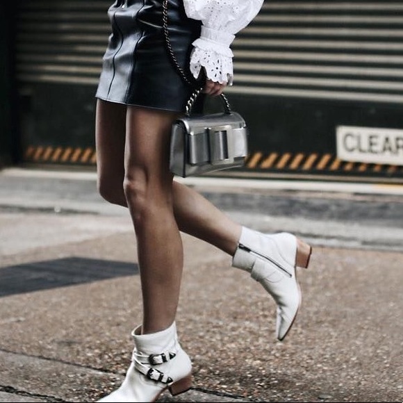 Frye Ellen Buckle Short Ankle Boots 
